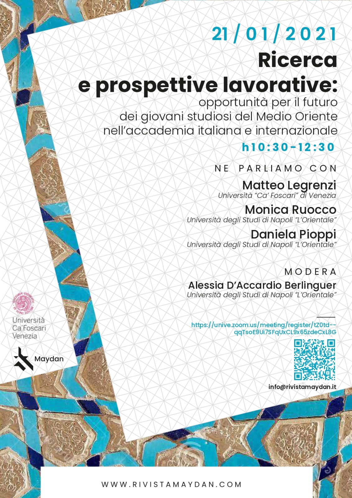 Ricerca e prospettive lavorative: opportunità per il futuro dei giovani studiosi del Medio Oriente nell’accademia italiana e internazionale